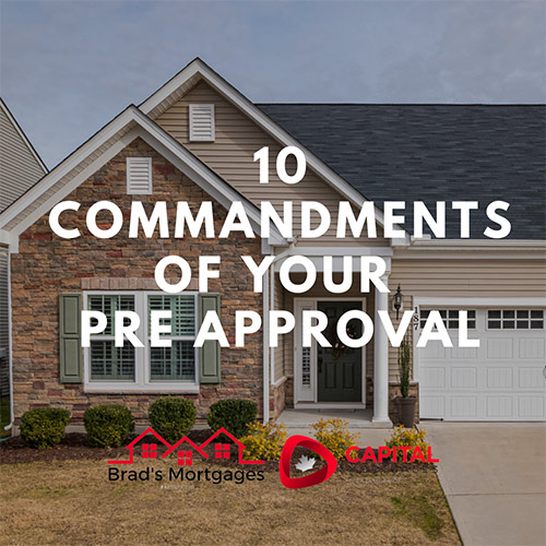 10 Commandments Of Your Pre Approval
